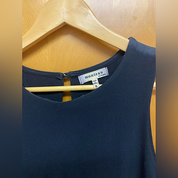 Monteau Black Mini-Dress - Picture 2 of 5